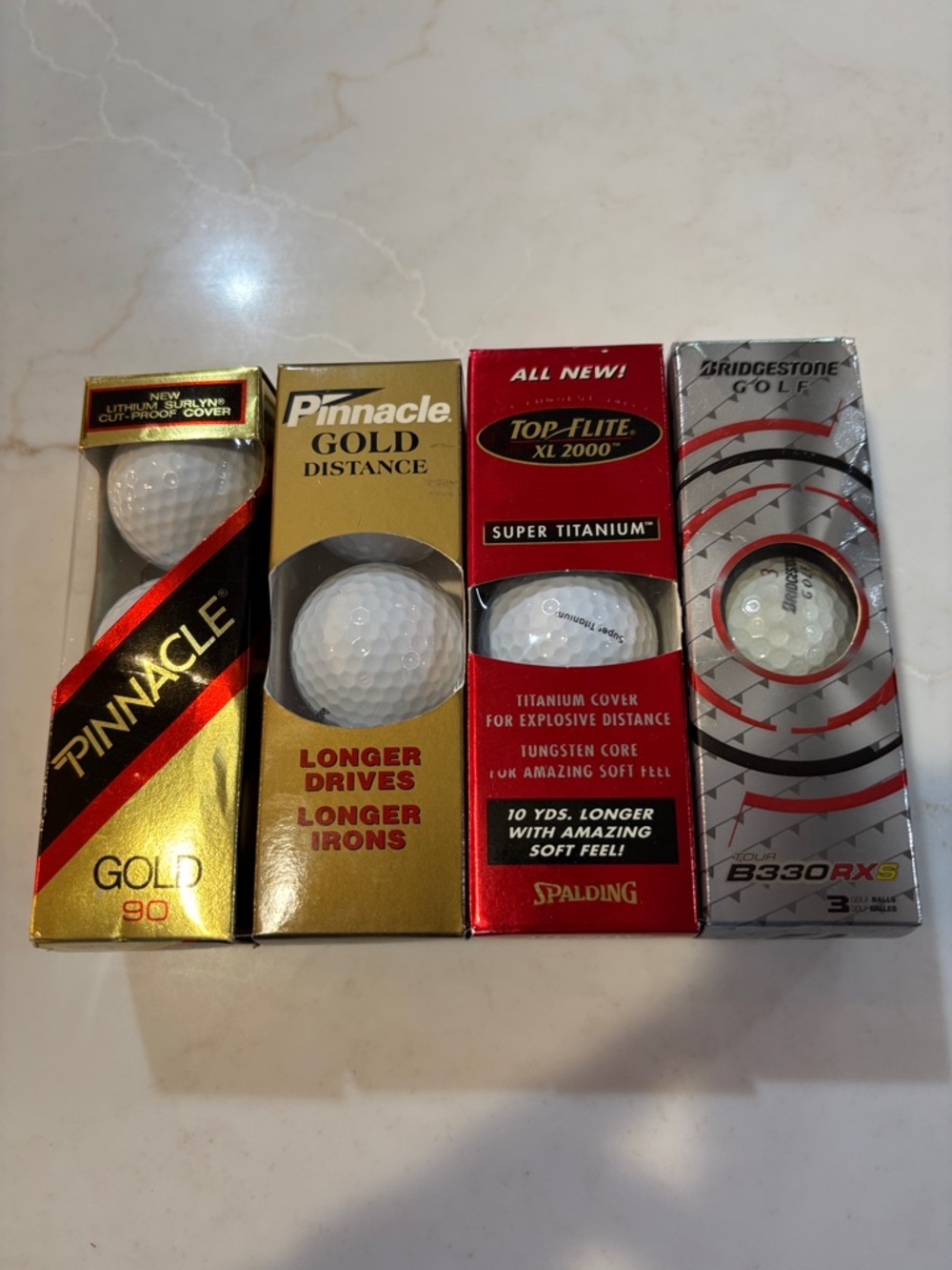 Assorted Golf Balls 4 3-Packs Distance Golf Set New in Box 12 OS